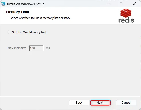 Memurai installer firewall exception configuration
